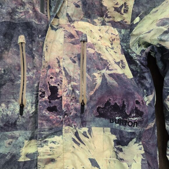 Burton MB Breach Dry Ride Snowboard SKI Multicolor Jacket Camo Mens Medium - Picture 3 of 13